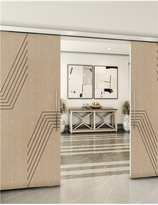 Holzschiebetür Slim-Line - Eiche Model 3060