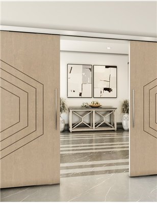 Holzschiebetür Slim-Line - Eiche Model 3072