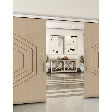 Holzschiebetür Slim-Line - Eiche Model 3072