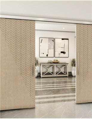 Holzschiebetür Slim-Line - Eiche Model 3078