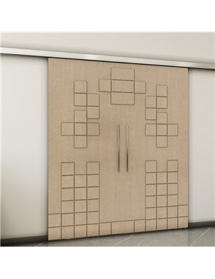 Holzschiebetür Slim-Line - Eiche  Model 3081-2