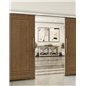 Holzschiebetür Slim-Line - Nussbaum Model 3041 Holzschiebetür Slim-Line - Nussbaum Model 3041