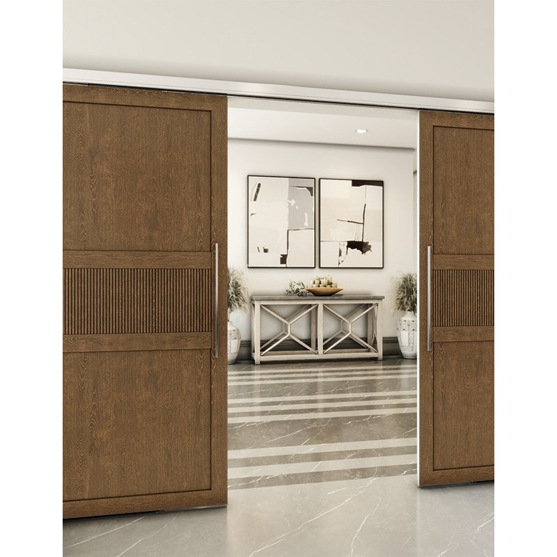 Holzschiebetür Slim-Line - Nussbaum Model 3042 Holzschiebetür Slim-Line - Nussbaum Model 3042