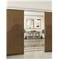 Holzschiebetür Slim-Line - Nussbaum Model 3057 Holzschiebetür Slim-Line - Nussbaum Model 3057