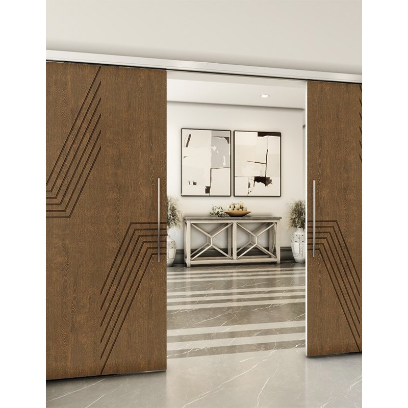 Holzschiebetür Slim-Line - Nussbaum Model 3060 Holzschiebetür Slim-Line - Nussbaum Model 3060