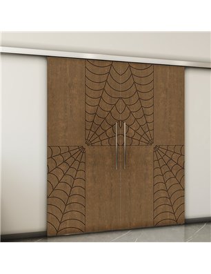 Holzschiebetür Slim-Line - Nussbaum  Model 3076-2