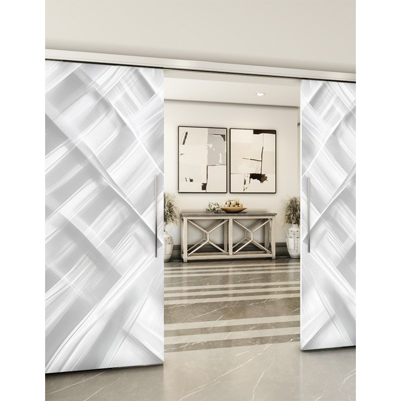 Holzschiebetür Slim-Line - Weiss 3D Model 3008 Holzschiebetür Slim-Line - Weiss 3D Model 3008