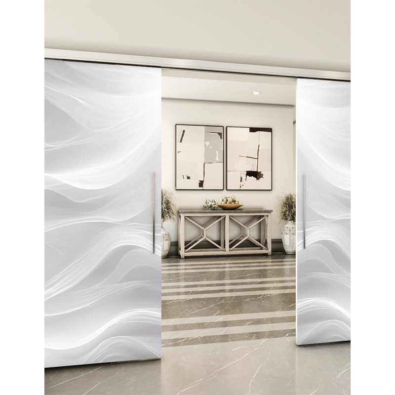 Holzschiebetür Slim-Line - Weiss 3D Model 3013 Holzschiebetür Slim-Line - Weiss 3D Model 3013