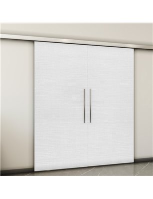 Holzschiebetür Slim-Line - Weiss 3D  Model 3019-2