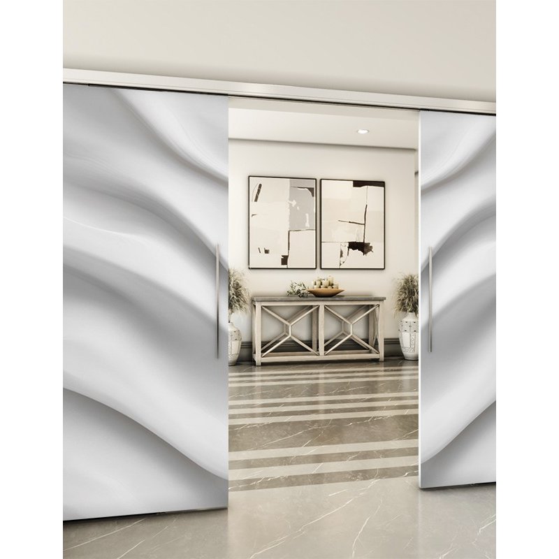 Holzschiebetür Slim-Line - Weiss 3D Model 3020 Holzschiebetür Slim-Line - Weiss 3D Model 3020