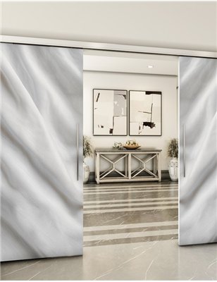 Holzschiebetür Slim-Line - Weiss 3D Model 3027