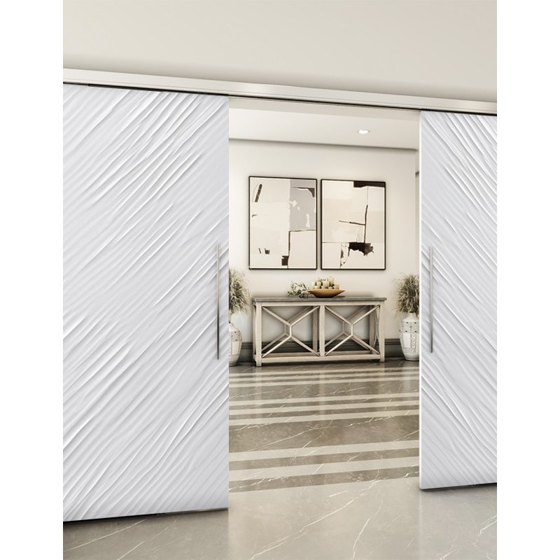 Holzschiebetür Slim-Line - Weiss 3D Model 3042 Holzschiebetür Slim-Line - Weiss 3D Model 3042