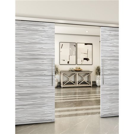 Holzschiebetür Slim-Line - Weiss 3D Model 3044