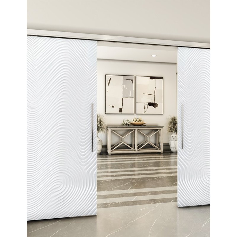 Holzschiebetür Slim-Line - Weiss 3D Model 3045 Holzschiebetür Slim-Line - Weiss 3D Model 3045