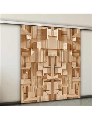 Holzschiebetür Slim-Line - Holzkunst  Model 3001-2