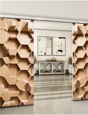 Holzschiebetür Slim-Line - Holzkunst  Model 3017