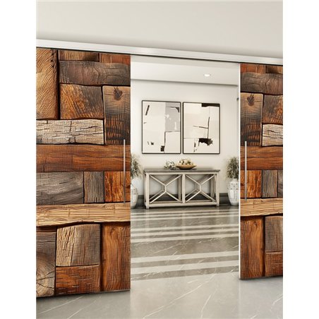 Holzschiebetür Slim-Line - Holzkunst Model 3073