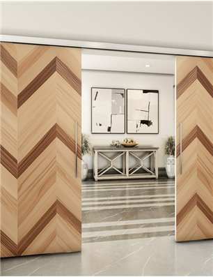 Holzschiebetür Slim-Line - Holzkunst  Model 3074