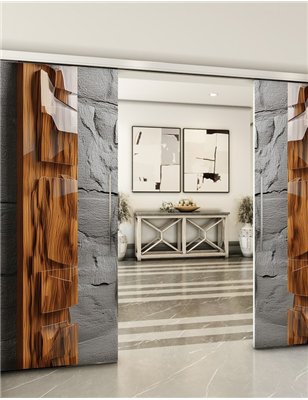 Holzschiebetür Slim-Line - Holzkunst Model 3076