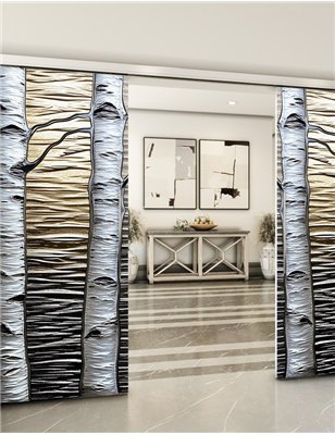 Holzschiebetür Slim-Line - Holzkunst Model 3077