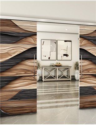 Holzschiebetür Slim-Line - Holzkunst Model 3089