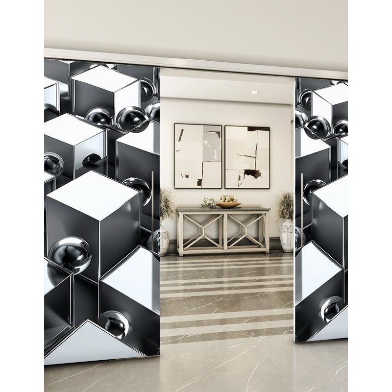 Holzschiebetür Slim-Line - Geometrie Model 3015 Holzschiebetür Slim-Line - Geometrie Model 3015