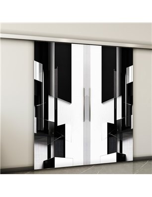 Holzschiebetür Slim-Line - Geometrie  Model 3028-2