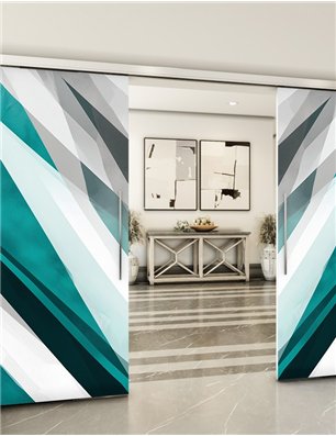 Holzschiebetür Slim-Line - Geometrie  Model 3034
