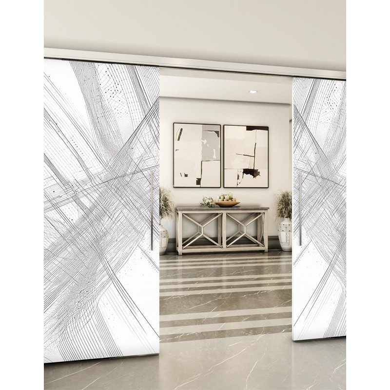 Holzschiebetür Slim-Line - Geometrie Model 3040 Holzschiebetür Slim-Line - Geometrie Model 3040
