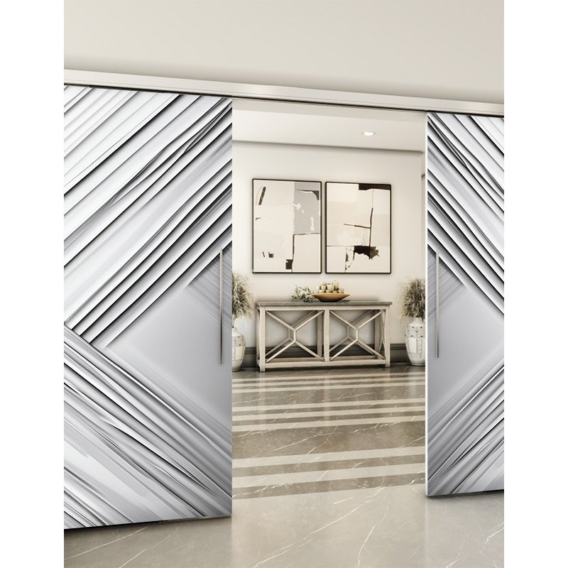 Holzschiebetür Slim-Line - Geometrie Model 3042 Holzschiebetür Slim-Line - Geometrie Model 3042