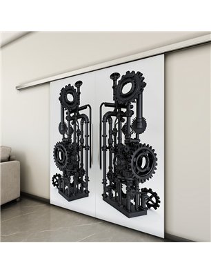 Holzschiebetür Slim-Line - Industrie  Model 3032-3
