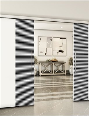 Holzschiebetür Slim-Line - Design-Linien  Model 3021