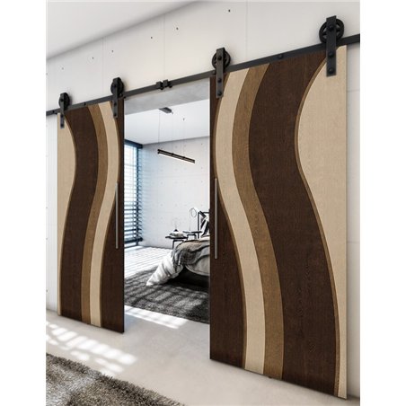 Holzschiebetür Barn-Line - Holz-Mix Model 4064