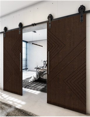 Holzschiebetür Barn-Line - Wenge Model 4010