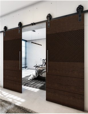 Holzschiebetür Barn-Line - Wenge Model 4020