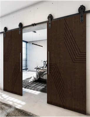Holzschiebetür Barn-Line - Wenge  Model 4060