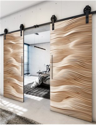 Holzschiebetür Barn-Line - Holzkunst Model 4017