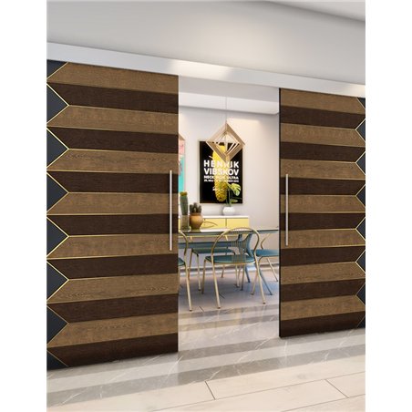 Holzschiebetür Eco-Line - Holz-Mix Model 4007