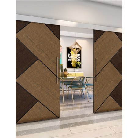 Holzschiebetür Eco-Line - Holz-Mix Model 4026