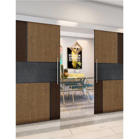 Holzschiebetür Eco-Line - Holz-Mix Model 4027