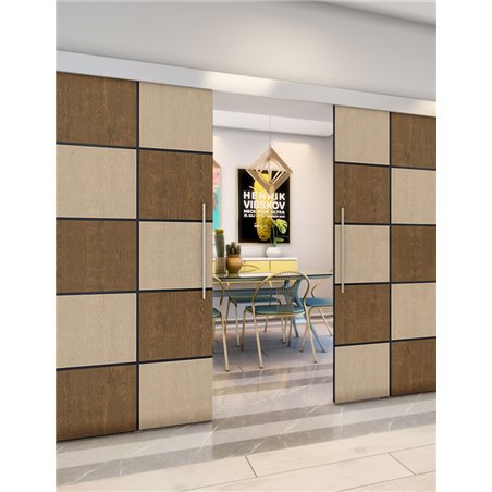 Holzschiebetür Eco-Line - Holz-Mix Model 4029