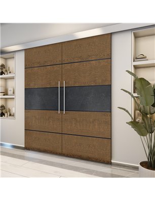 Holzschiebetür Eco-Line - Holz-Mix  Model 4031-2