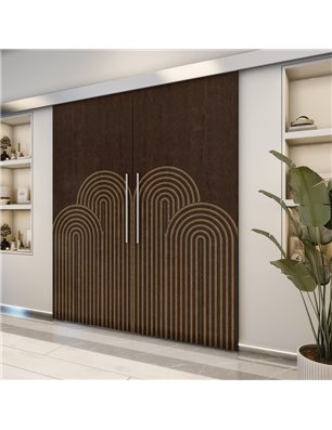 Holzschiebetür Eco-Line - Holz-Mix  Model 4057-2
