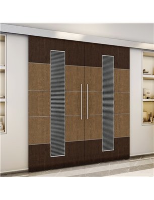 Holzschiebetür Eco-Line - Holz-Mix  Model 4067-3