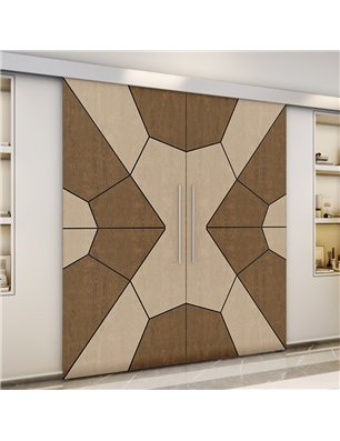 Holzschiebetür Eco-Line - Holz-Mix  Model 4075-3