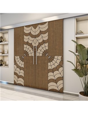 Holzschiebetür Eco-Line - Holz-Mix  Model 4076-2