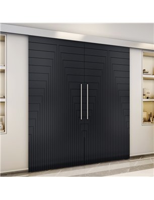 Holzschiebetür Eco-Line - Schwarz  Model 4052-3