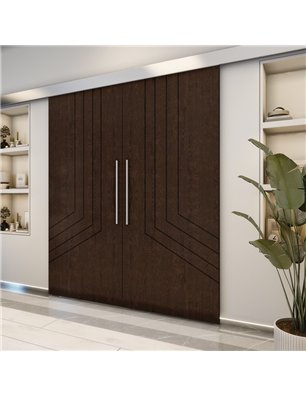 Holzschiebetür Eco-Line - Wenge  Model 4073-2