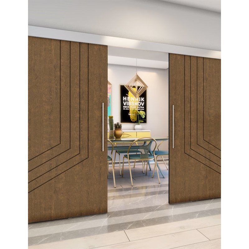 Holzschiebetür Eco-Line - Nussbaum Model 4073 Holzschiebetür Eco-Line - Nussbaum Model 4073