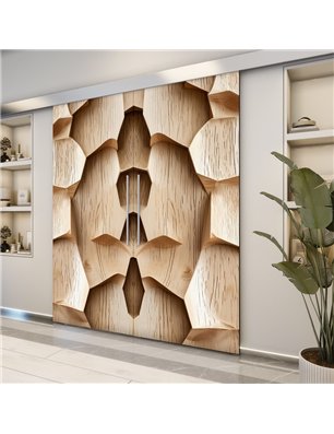 Holzschiebetür Eco-Line - Holzkunst  Model 4002-2